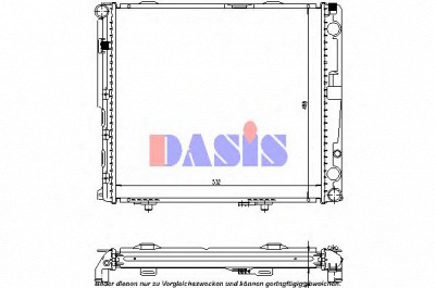 AKS DASIS 120485n -  Радиатор, охлаждение двигателя